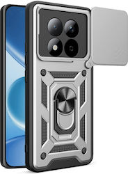 Orso Combo Kickstand Slide Argintiu (Poco M8) Orso Combo Kickstand Slide Argintiu (Poco M8)