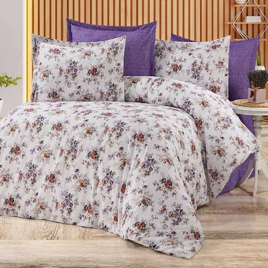 MayHome Σετ Κουβερλί Μονό από Βαμβάκι & Πολυεστέρα Floral 160x240cm 2τμχ