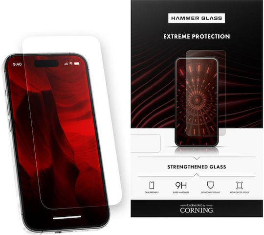 Tempered Glass Hammer Glass Apple Iphone 15 Corning 1 Τεμ