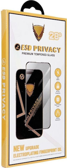 OG 0.27mm Full Glue Privacy Tempered Glass Μαύρο (Xiaomi 15T)