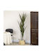 HomCom Dekorative Künstliche Yucca Pflanze 190 cm 39 Blätter Topfpflanze Peva Zement