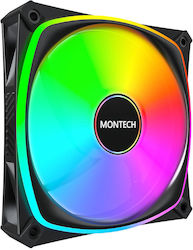 Montech Ventilator Pentru Carcasă AX120 PRO (1600rpm / 72.3cfm) Cu Iluminare RGB Și Conexiune 3-Pin / 4-Pin PWM Montech Ventilator Pentru Carcasă AX120 PRO (1600rpm / 72.3cfm) Cu Iluminare RGB Și Conexiune 3-Pin / 4-Pin PWM