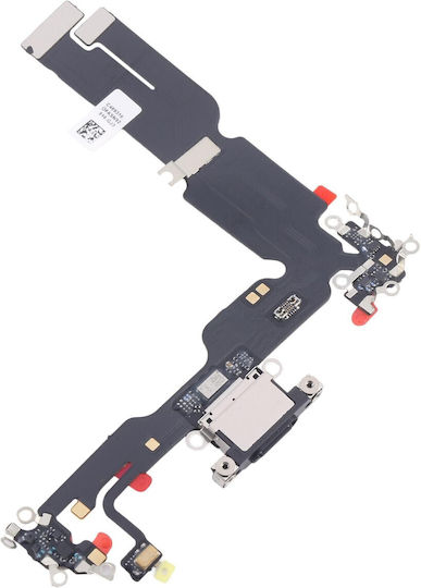 Кабелна Лента За Зареждащ Порт System Charging Flex Съвместима С iPhone 15 Plus – Черна
