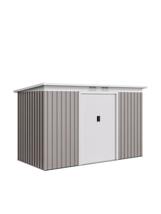 Metal Galvanizat Depozit de grădină cu ușă dubl...