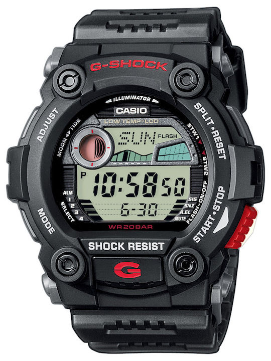Casio Herrenuhr Batterie mit Schwarz Kautschuka...
