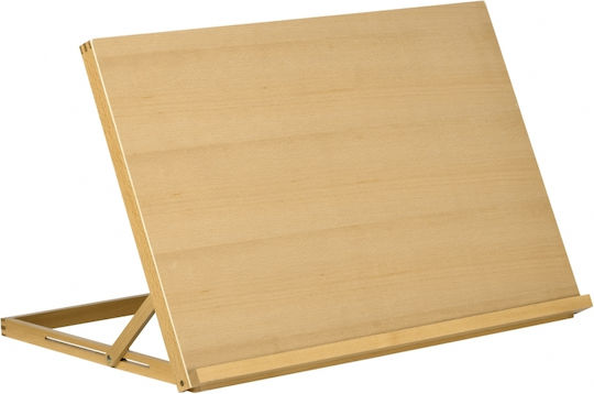 Επιτραπέζιο Καβαλέτο Αναδιπλούμενο 75,8x51cm Ρυθμιζόμενο Καθιστό Καβαλέτο Ξύλο Οξιάς