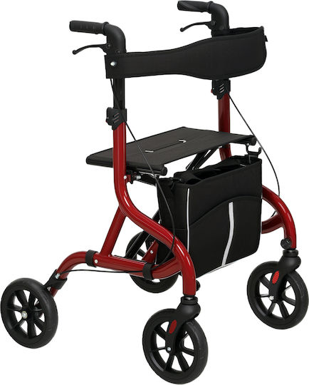 HomCom Klappbarer Rollator Aluminium Rote