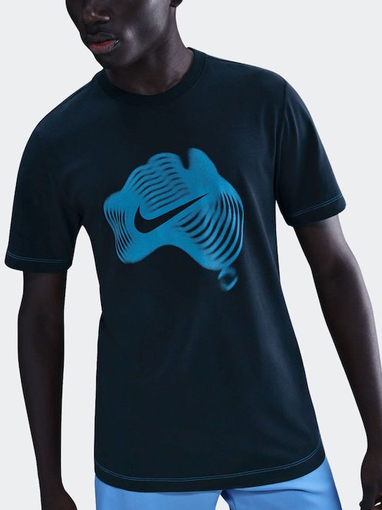 Nike Dri-fit IH2087-475 Ανδρική Μπλούζα Μπλε