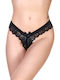 Damen Brasilien mit Spitze Black