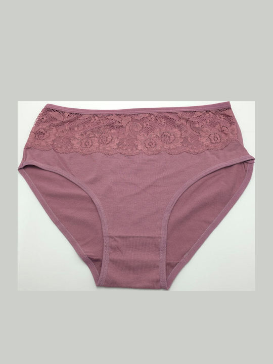 Kokowei High-waisted Women's Slip with Lace Pink