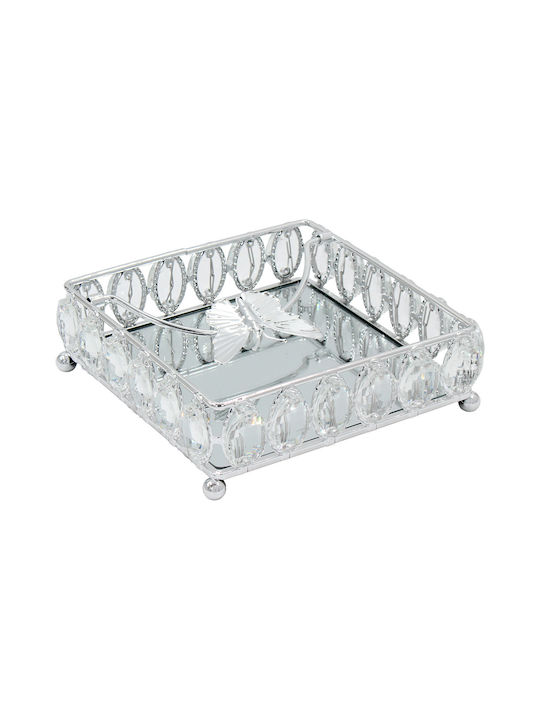 Keskor Serviettenhalter Silber 18x18x5.5cm 43206