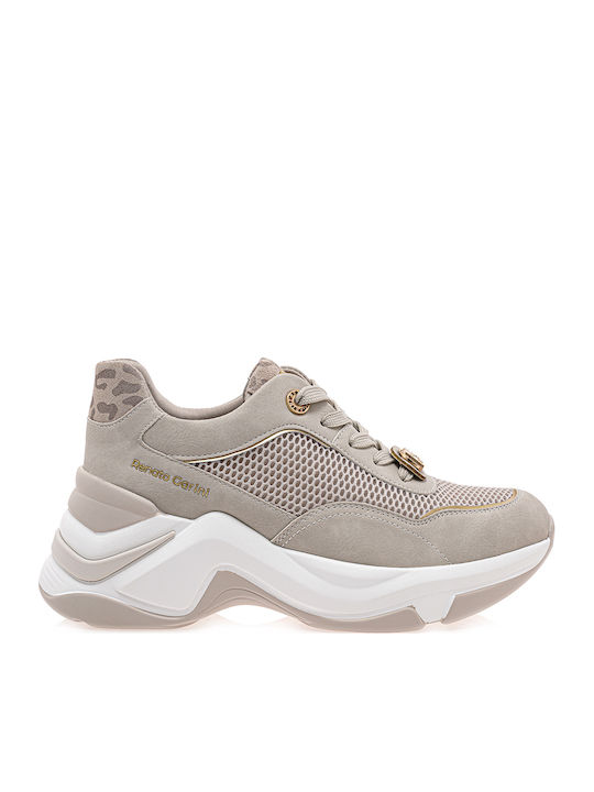 Sneakers Pentru Femei Off White Bej Leopard