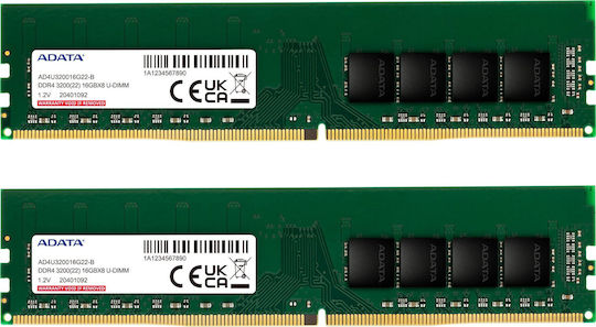 Adata 32GB DDR4 RAM с 2 модула (2x16GB) и Скорост за Настолен Компютър
