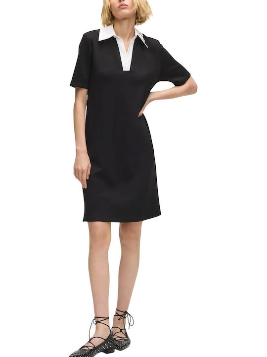 Summer Mini T-Shirt Dress Black