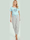 Taro Winter Women's Pyjama Set Blue