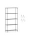 Metal Bookcase 182x35x91cm