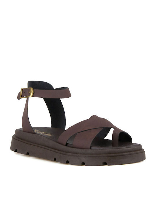 Silia D Δερμάτινα Γυναικεία Σανδάλια Flatforms ...