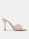 Mules With Thin High Heel In Pink Colour