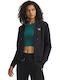 Women's Sweatshirt Jacket Hooded Black