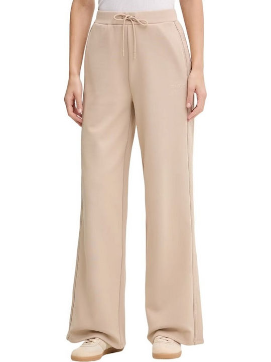 Guess Долнище на анцуг Камбанка Light Beige