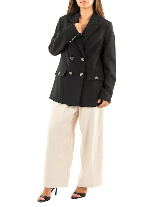 Guess Women's Double Breasted Blazer Black