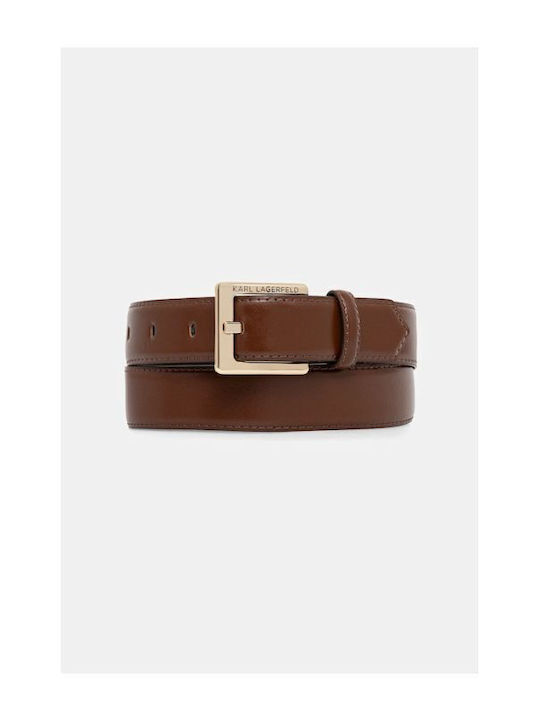 Karl Lagerfeld Leather Women's Belt Brown