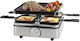 Profi Cook Tabletop Grătar Electric Raclette Placă Netedă 800W Grătare electrice cu Termostat Reglabil