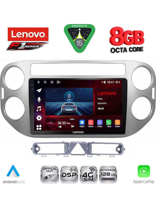 Lenovo Car Audio System for Volkswagen Tiguan 2004-2011 (Bluetooth/USB/WiFi/GPS/Apple-Carplay/Android-Auto) with Touch Screen 9"
