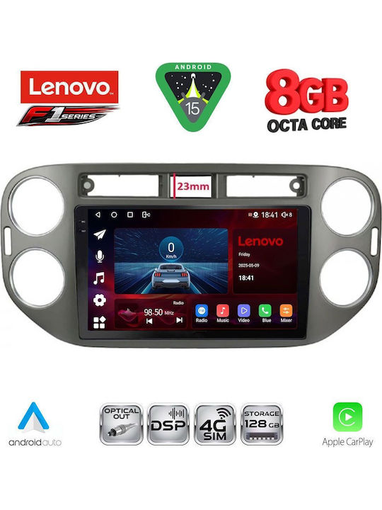 Lenovo Car Audio System for Volkswagen Tiguan 2011-2016 (Bluetooth/USB/WiFi/GPS/Apple-Carplay/Android-Auto) with Touch Screen 9"