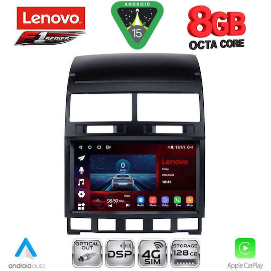 Lenovo Ηχοσύστημα Αυτοκινήτου για Volkswagen Touareg 2003-2011 (Bluetooth/USB/WiFi/GPS/Apple-Carplay/Android-Auto) με Οθόνη Αφής 9"
