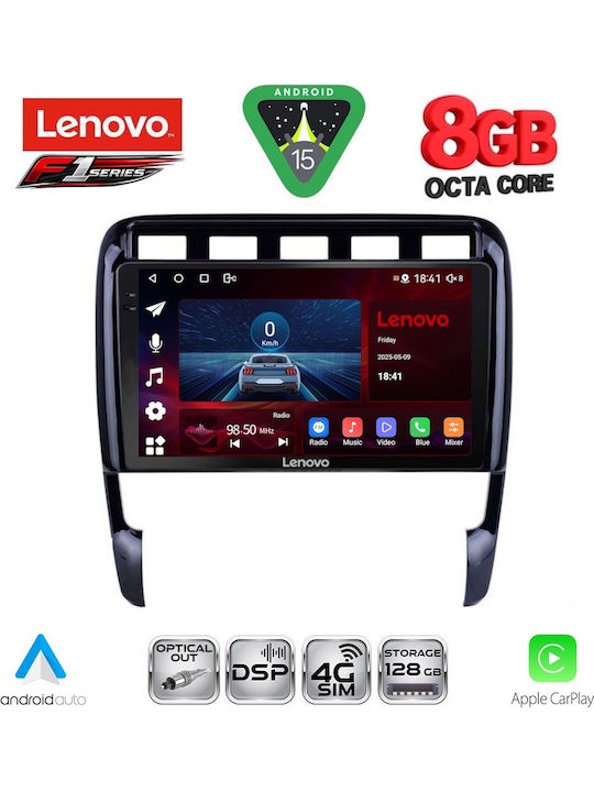 Lenovo Car Audio System for Porsche Cayenne 2002-2011 (Bluetooth/USB/WiFi/GPS/Apple-Carplay/Android-Auto) with Touch Screen 9"