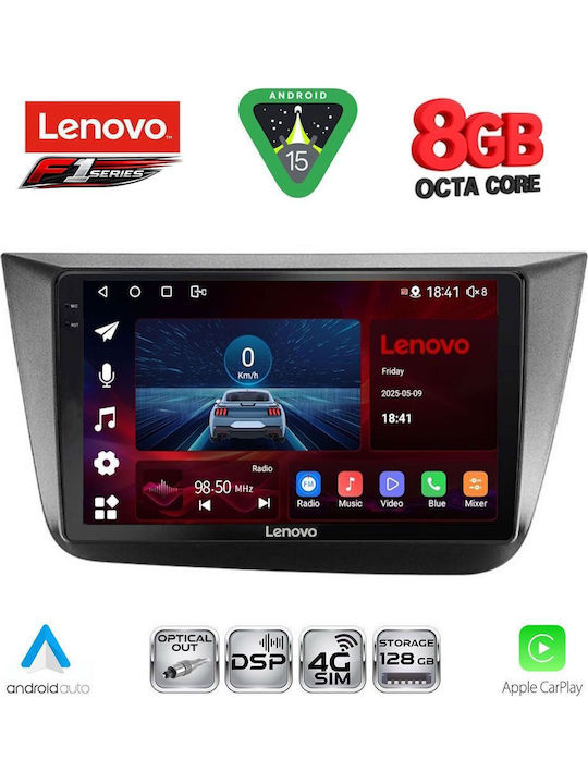 Lenovo Car Audio System for Seat Altea 2004-2015 (Bluetooth/USB/WiFi/GPS/Apple-Carplay/Android-Auto) with Touch Screen 9"