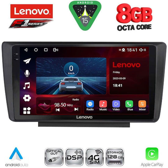 Lenovo Car Audio System for Skoda Octavia 2005-2012 (Bluetooth/USB/WiFi/GPS/Apple-Carplay/Android-Auto) with Touch Screen 9"