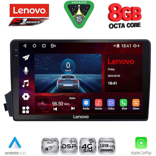 Lenovo Car Audio System for Ssangyong Actyon / Kyron 2006-2015 (Bluetooth/USB/WiFi/GPS/Apple-Carplay/Android-Auto) with Touch Screen 9"