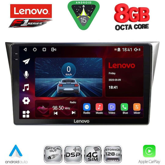 Lenovo Car Audio System for Subaru Impreza 2002-2008 (Bluetooth/USB/WiFi/GPS/Apple-Carplay/Android-Auto) with Touch Screen 9"