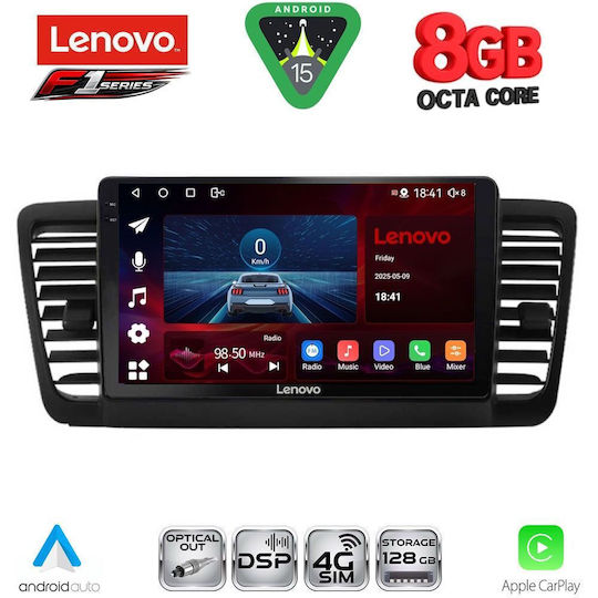 Lenovo Ηχοσύστημα Αυτοκινήτου για Subaru Legacy / Outback 2002-2008 (Bluetooth/USB/WiFi/GPS/Apple-Carplay/Android-Auto) με Οθόνη Αφής 9"