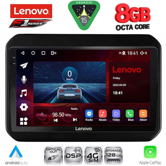 Lenovo Ηχοσύστημα Αυτοκινήτου για Suzuki Ignis 2016 (Bluetooth/USB/WiFi/GPS/Apple-Carplay/Android-Auto) με Οθόνη Αφής 9"