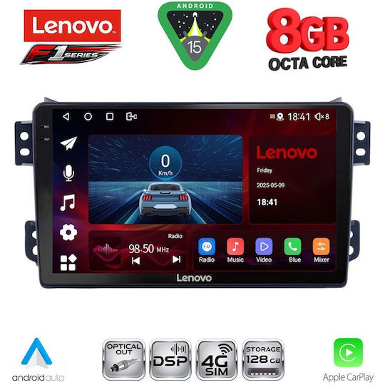 Lenovo Car Audio System for Opel Agila Suzuki Splash 2008-2018 (Bluetooth/USB/WiFi/GPS/Apple-Carplay/Android-Auto) with Touch Screen 9"