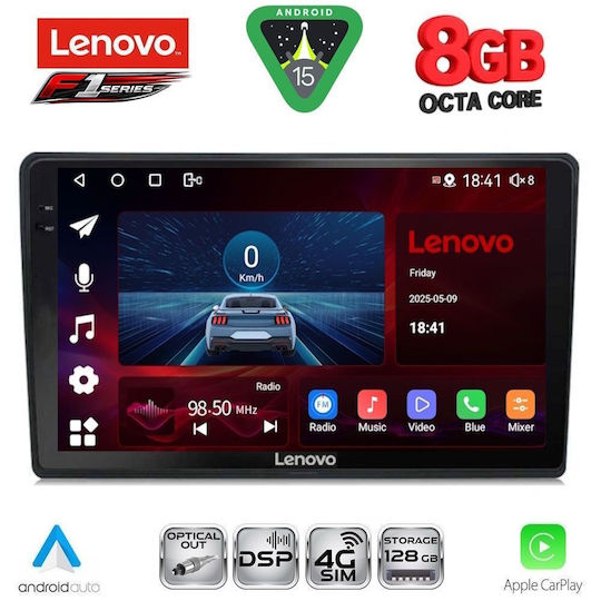 Lenovo Car Audio System for Toyota Yaris 1999-2006 (Bluetooth/USB/WiFi/GPS/Apple-Carplay/Android-Auto) with Touch Screen 9"