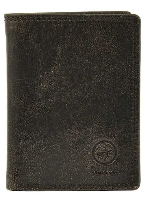 Leather Men's Wallet Classic with RFID Gray