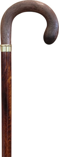 Gehstock Holz Esche Runde Griff Braun Garcia 726