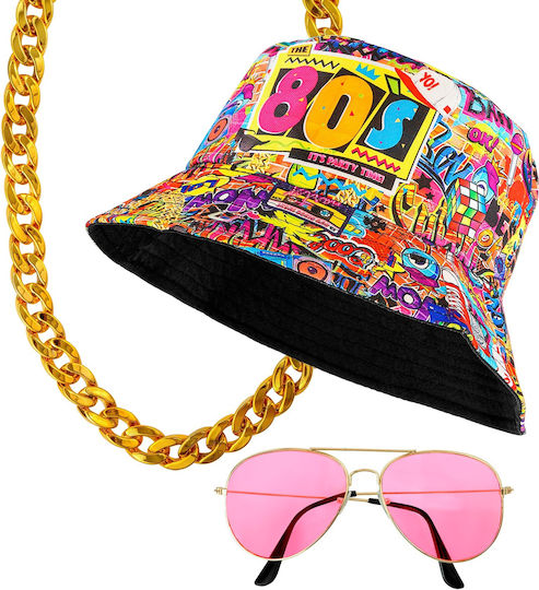 Karnevalsaccessoires Set 80er Jahre Funky Fashion Widmann W-28162