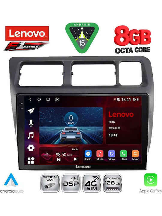 Lenovo Car Audio System for Toyota Corolla 1992-1997 (Bluetooth/USB/WiFi/GPS/Apple-Carplay/Android-Auto) with Touch Screen 9"