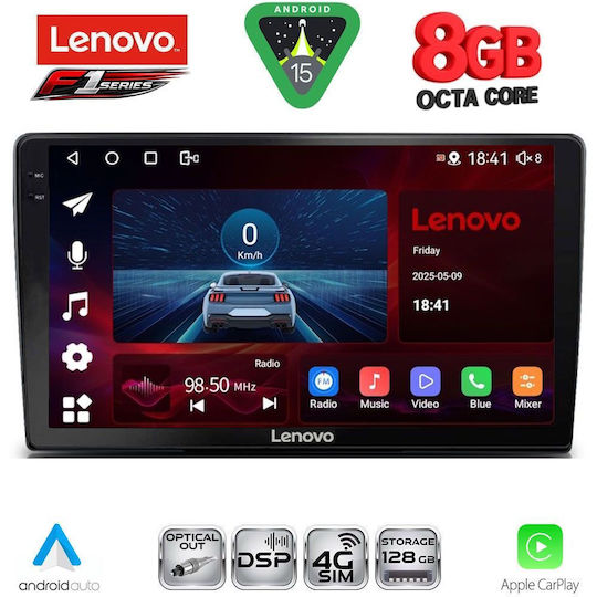 Lenovo Car Audio System for Toyota Land Cruiser 1998-2003 (Bluetooth/USB/WiFi/GPS/Apple-Carplay/Android-Auto) with Touch Screen 9"