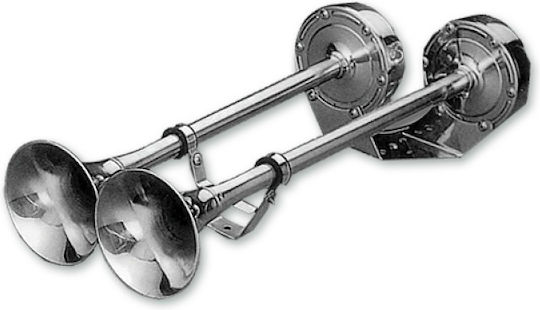 Двойна Тромпетна Свирка 105db 12v 410 и 465мм Инокс