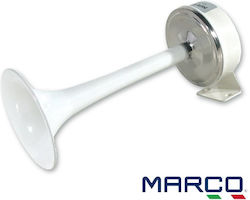 Marco Κόρνα Τρομπέτα 114db 12v 250mm Λευκή Tce