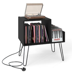 Costway Hi-Fi Furniture Black 45x67x66cm