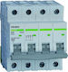Mini Circuit Breaker 6ka Characteristic D 6a 4 Poles Noark 100259