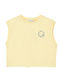 Kids' Crop Top Sleeveless Yellow