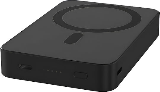 Nine E61b 15w Wireless Magsafe Power Bank 20w Type-c Είσοδο Έξοδο 10000mah Μαύρο